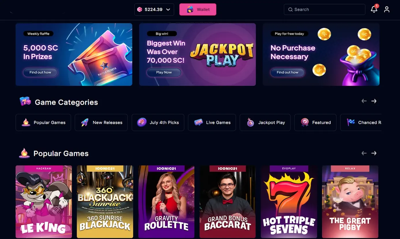 Crypto-first slot casino with USDT instant cashouts and a 700-title European lobby